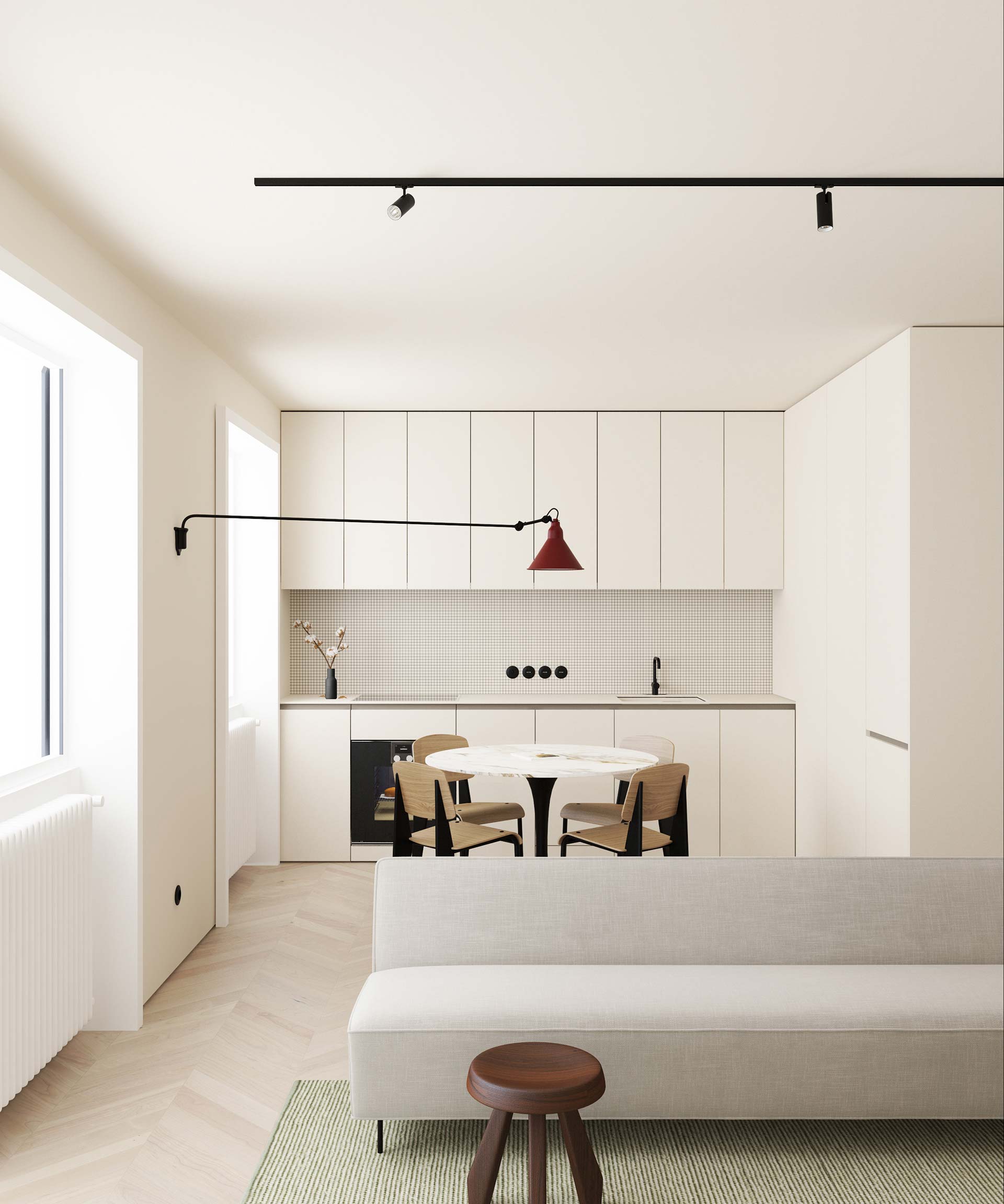Calm home design showing importance of negative space